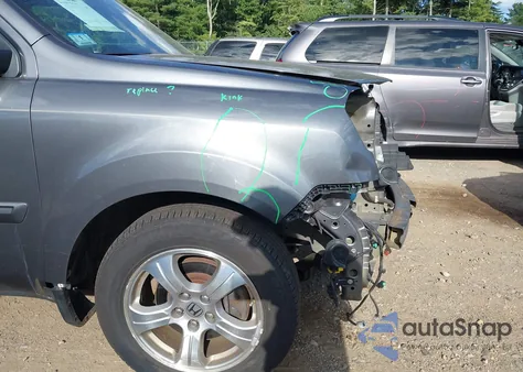 2012 Honda Pilot Ex-L from USA, damaged, VIN 5FNYF4H52CB007790